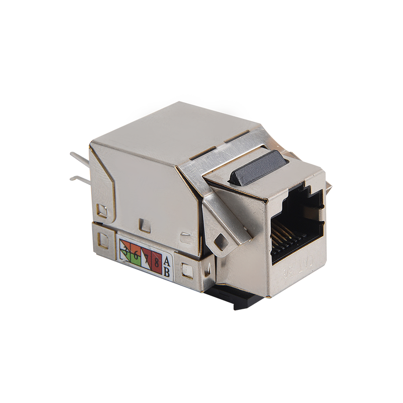 SMT-1013H8C6-FTP árnyékolt 90 fokos CAT6 Keystone Jack 110 IDC