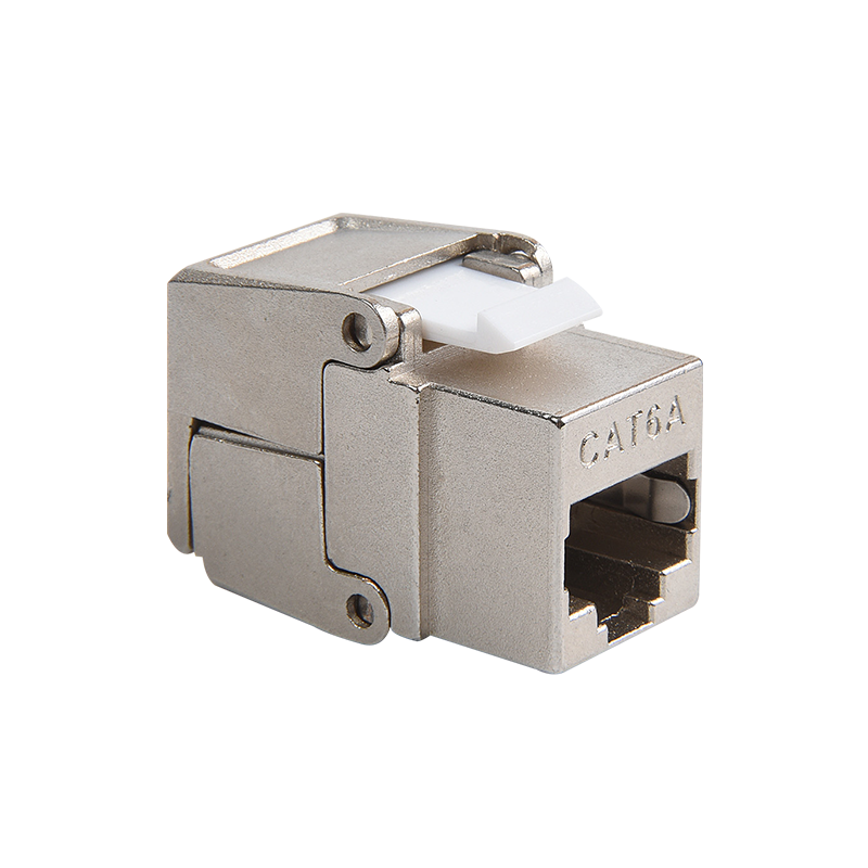 SMT-1049T8C6A-FTP 180 fokos árnyékolt Cat6a Toolless Keystone Jack