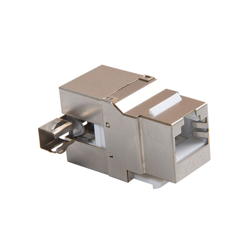 SMT-1016D8C6-FTP 180 fokos árnyékolt CAT6A Keystone Jack 110 és Krone IDC