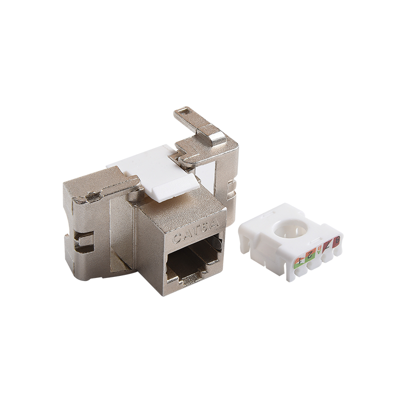 SMT-1038T8C6A-FTP 180 fokos árnyékolt Toolless Keystone Jack rövid test